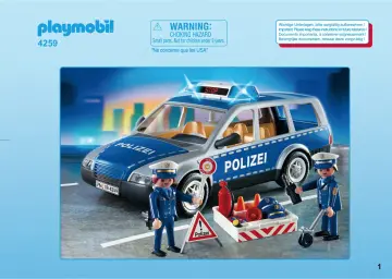 Notices de montage Playmobil 4259-A - Polizei-Einsatzwagen (1)