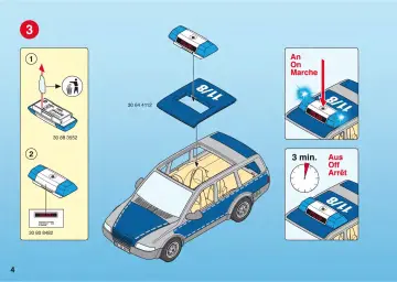 Notices de montage Playmobil 4259-A - Polizei-Einsatzwagen (4)