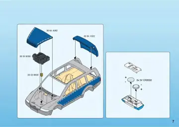 Notices de montage Playmobil 4259-A - Polizei-Einsatzwagen (7)