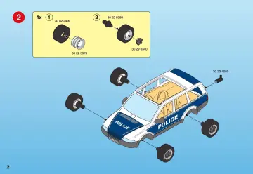 Notices de montage Playmobil 4260-A - Voiture de police et patrouille (2)
