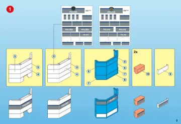 Notices de montage Playmobil 4263-A - Polizei-Hauptquartier (2)