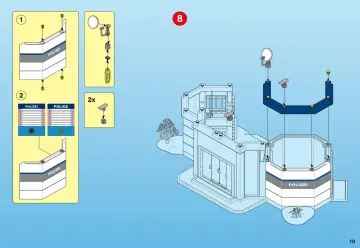 Notices de montage Playmobil 4263-A - Polizei-Hauptquartier (10)