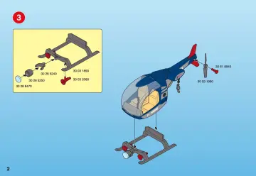 Bauanleitungen Playmobil 4266-A - Polizeihubschrauber (2)