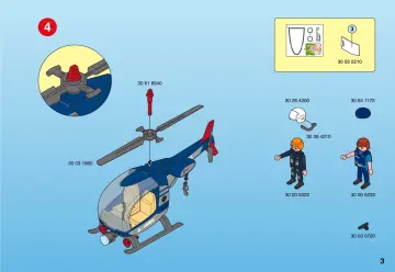 Bauanleitungen Playmobil 4266-A - Polizeihubschrauber (3)