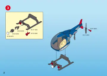 Notices de montage Playmobil 4267-A - Hélicoptère de police (2)