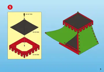 Bauanleitungen Playmobil 4273-A - Römerlager mit Zelt (5)