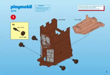 Bauanleitungen Playmobil 4275-A - Belagerungsturm (1)