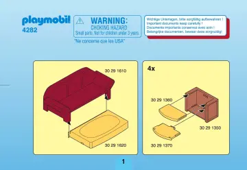 Bauanleitungen Playmobil 4282-A - Sonniges Wohnzimmer (1)