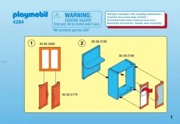 Notices de montage Playmobil 4284-A - Chambre des parents (1)