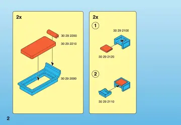 Notices de montage Playmobil 4284-A - Chambre des parents (2)