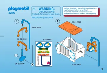 Bauanleitungen Playmobil 4286-A - Babyzimmer (1)