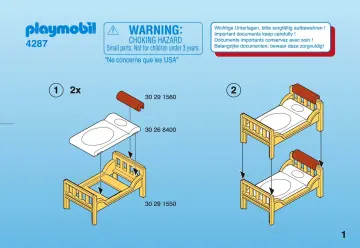 Notices de montage Playmobil 4287-A - Chambre des enfants (1)