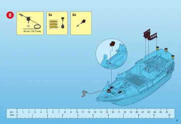 Bauanleitungen Playmobil 4290-A - Großes Piraten-Tarnschiff (7)