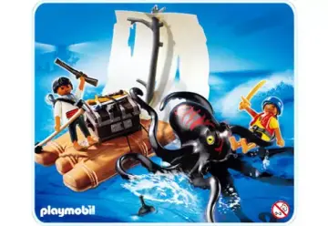 Playmobil 4291-A - Riesenkrake mit Floß