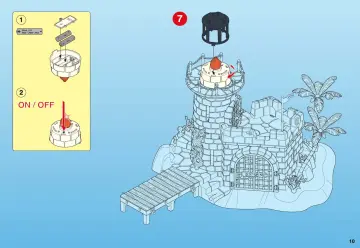 Bauanleitungen Playmobil 4294-A - Soldatenbastion mit Leuchtturm (10)