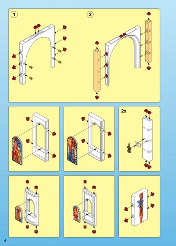 Bauanleitungen Playmobil 4296-A - Kirche (4)