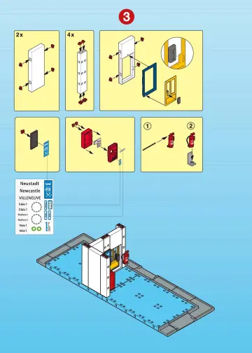 Notices de montage Playmobil 4302-A - Gare avec abris (4)