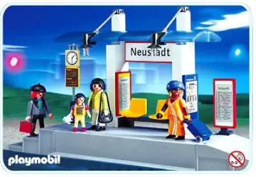 Playmobil 4304-A - Voyageurs / quai de gare