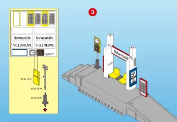 Bauanleitungen Playmobil 4304-A - Bahnsteig mit Fahrgastunterstand (6)