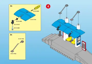 Bauanleitungen Playmobil 4304-A - Bahnsteig mit Fahrgastunterstand (7)