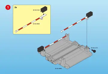 Notices de montage Playmobil 4306-A - Passage à niveau (2)