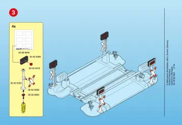Notices de montage Playmobil 4306-A - Passage à niveau (4)