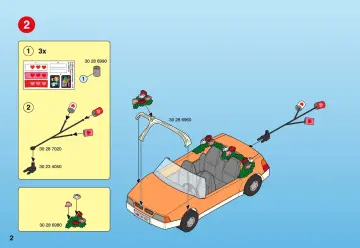 Notices de montage Playmobil 4307-A - Voiture des mariés (2)