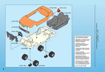 Notices de montage Playmobil 4307-A - Voiture des mariés (4)