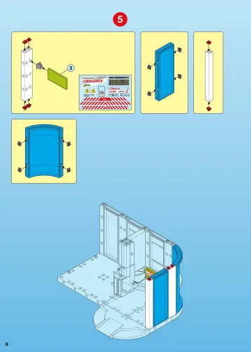 Notices de montage Playmobil 4311-A - Aéroport / passerelle d'embarquement (6)