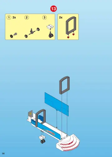 Notices de montage Playmobil 4311-A - Aéroport / passerelle d'embarquement (14)