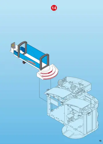Notices de montage Playmobil 4311-A - Aéroport / passerelle d'embarquement (15)