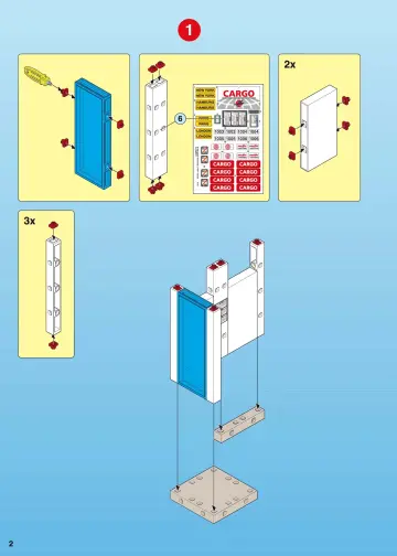 Notices de montage Playmobil 4314-A - Manutentionnaires / entrepôt / chariot élévateur (2)