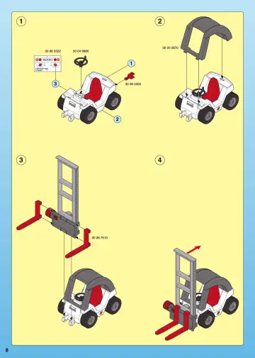 Notices de montage Playmobil 4314-A - Manutentionnaires / entrepôt / chariot élévateur (8)