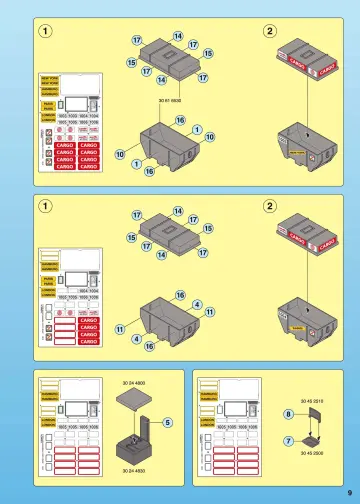 Notices de montage Playmobil 4314-A - Manutentionnaires / entrepôt / chariot élévateur (9)