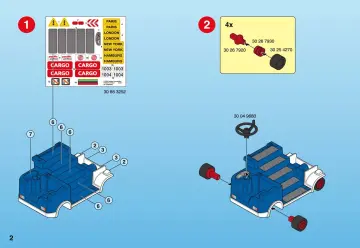 Notices de montage Playmobil 4315-A - Agents / porte-containers / escalier mobile (2)