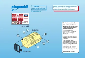 Notices de montage Playmobil 4317-A - Vétérinaire / chien / cage de transport (1)