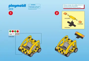 Notices de montage Playmobil 4319-A - Agent de signalisation / voiture (1)