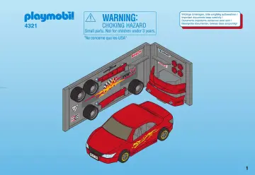 Notices de montage Playmobil 4321-A - Voiture avec atelier tuning (1)