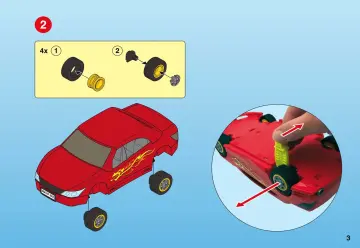 Notices de montage Playmobil 4321-A - Voiture avec atelier tuning (3)