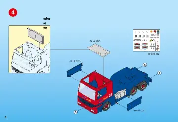 Notices de montage Playmobil 4323-A - Routier avec camion et remorque (4)