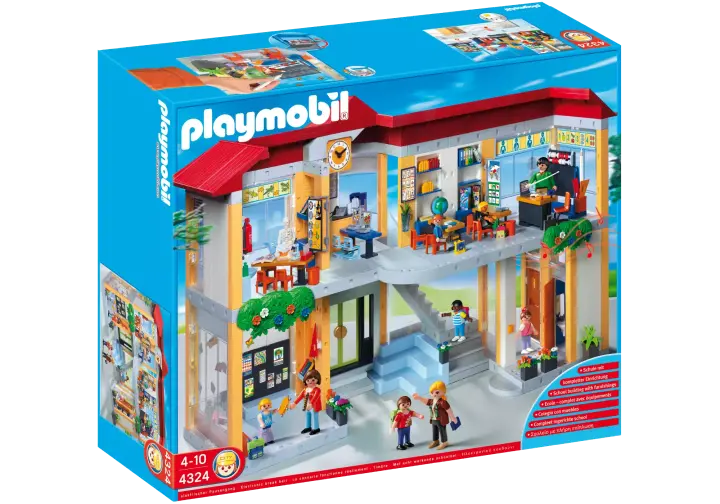 Playmobil 4324-A - Große Schule mit Einrichtung - BOX