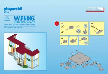 Bauanleitungen Playmobil 4324-A - Große Schule mit Einrichtung (1)