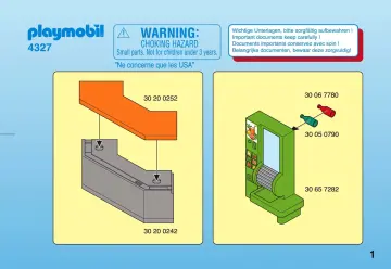 Bauanleitungen Playmobil 4327-A - Kiosk mit Hausmeister (1)