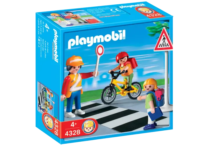 Playmobil 4328-A - Agent de sécurité et écoliers - BOX