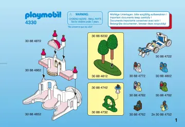 Notices de montage Playmobil 4330-A - Micro Playmobil Château de Princesse (1)