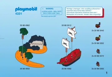 Bauanleitungen Playmobil 4331-A - MicroWelt Piraten (1)