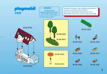 Bauanleitungen Playmobil 4335-A - MicroWelt Einfamilienhaus (1)