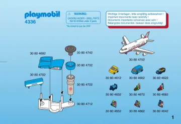 Notices de montage Playmobil 4336-A - Micro PLAYMOBIL Aéroport (1)