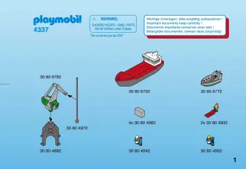 Notices de montage Playmobil 4337-A - Micro PLAYMOBIL Port (1)