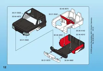 Notices de montage Playmobil 4340-A - Pick-up à emporter (12)